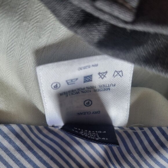 Lands' End Men's Traditional Fit Dress Pants 35x30 Wool Gray - Picture 3 of 6